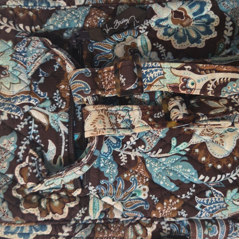 Vera Bradley Java Blue/Brown Backpack - image 7